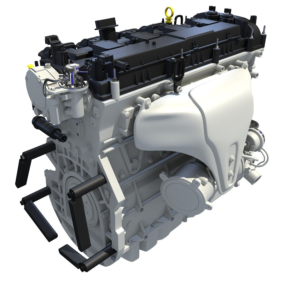 3D Turbo Engine Model