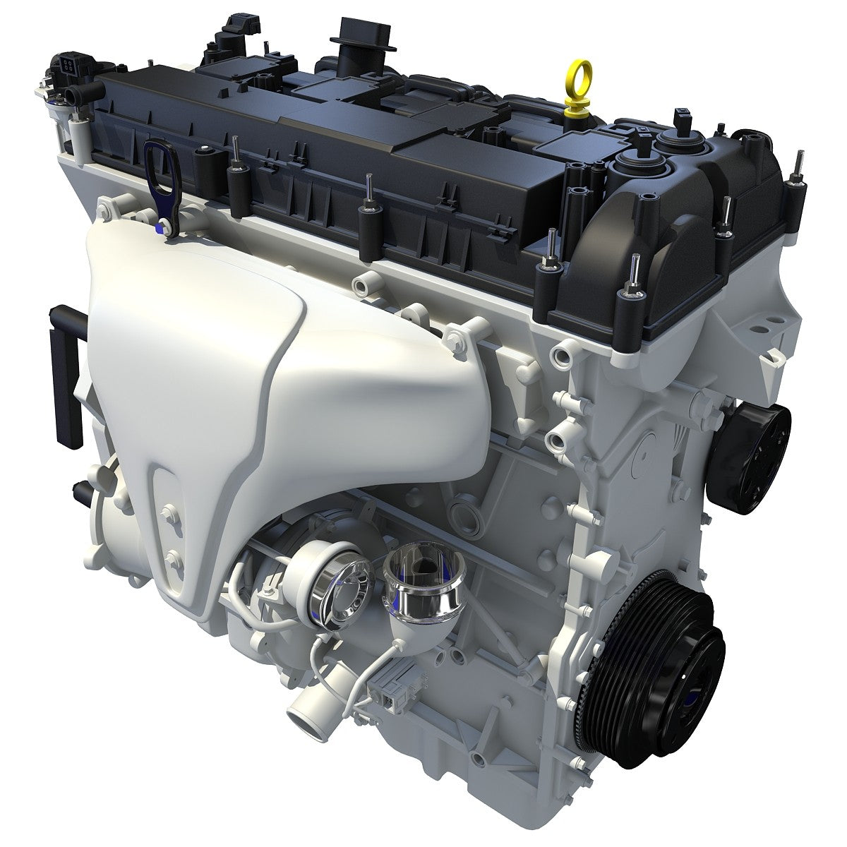 3D Turbo Engine Model