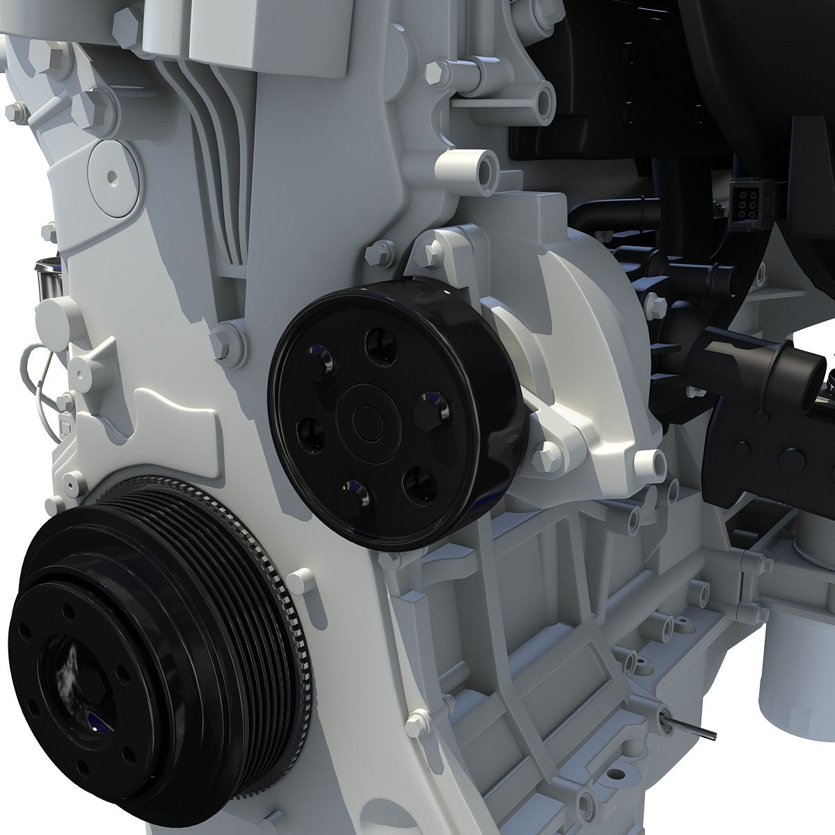 3D Turbo Engine Model