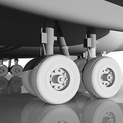 DHL Aircraft 3D Model