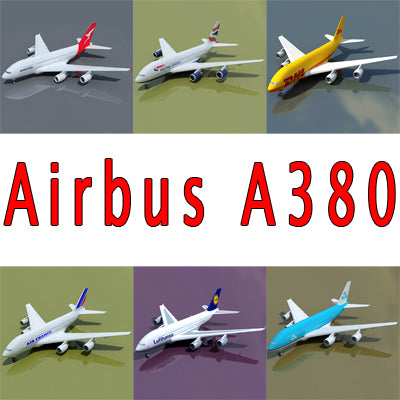 Airbus 3D Model | 6 Textures