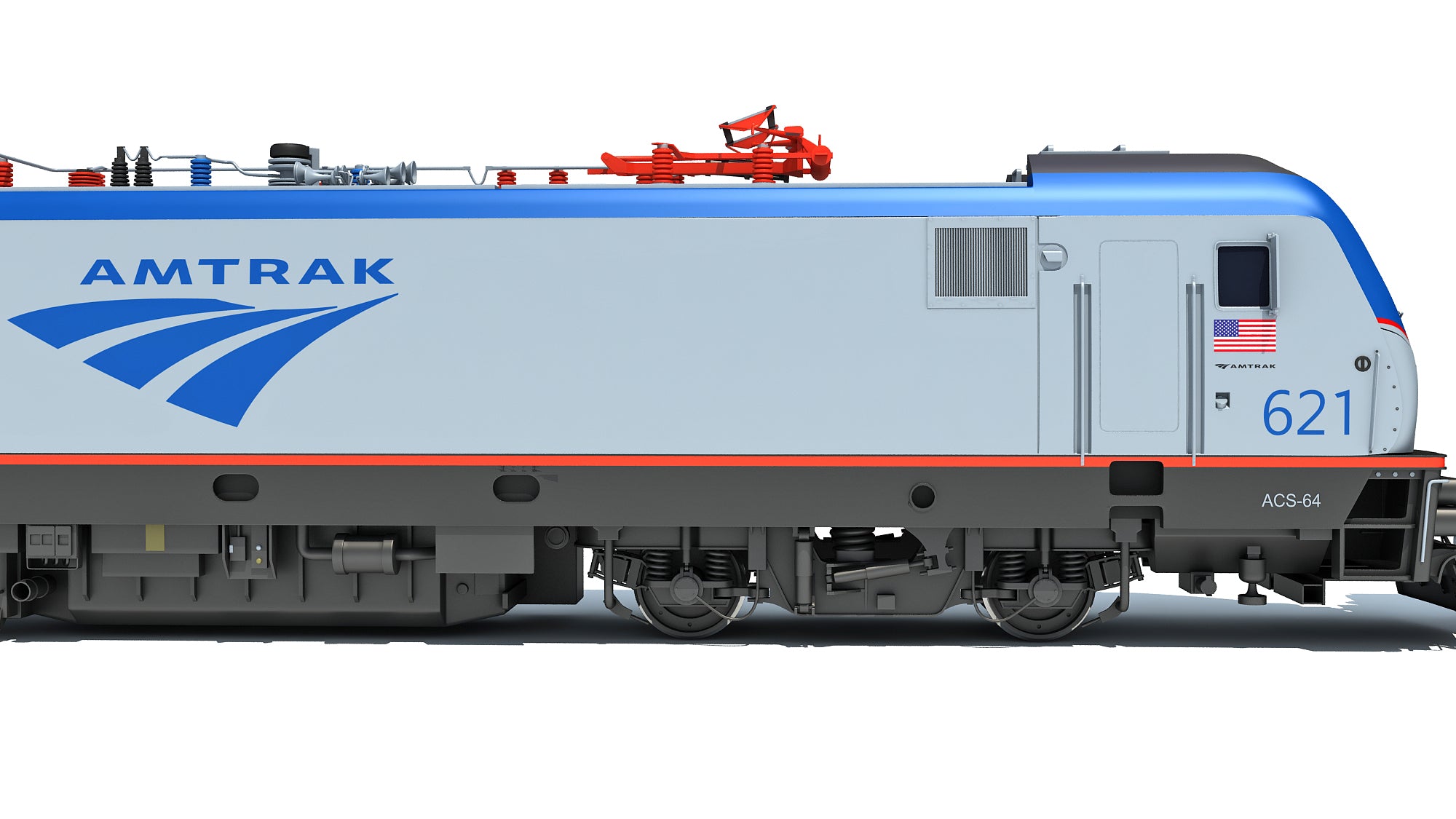 Amtrak Train 3D