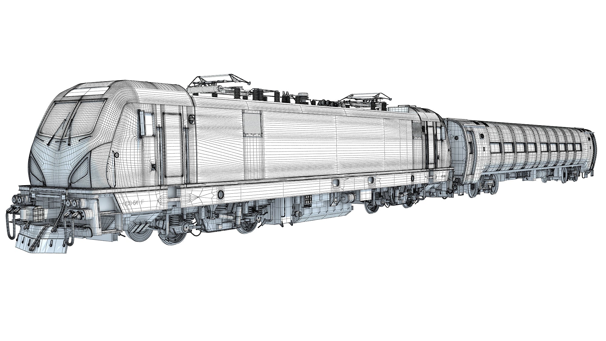 Amtrak Train 3D