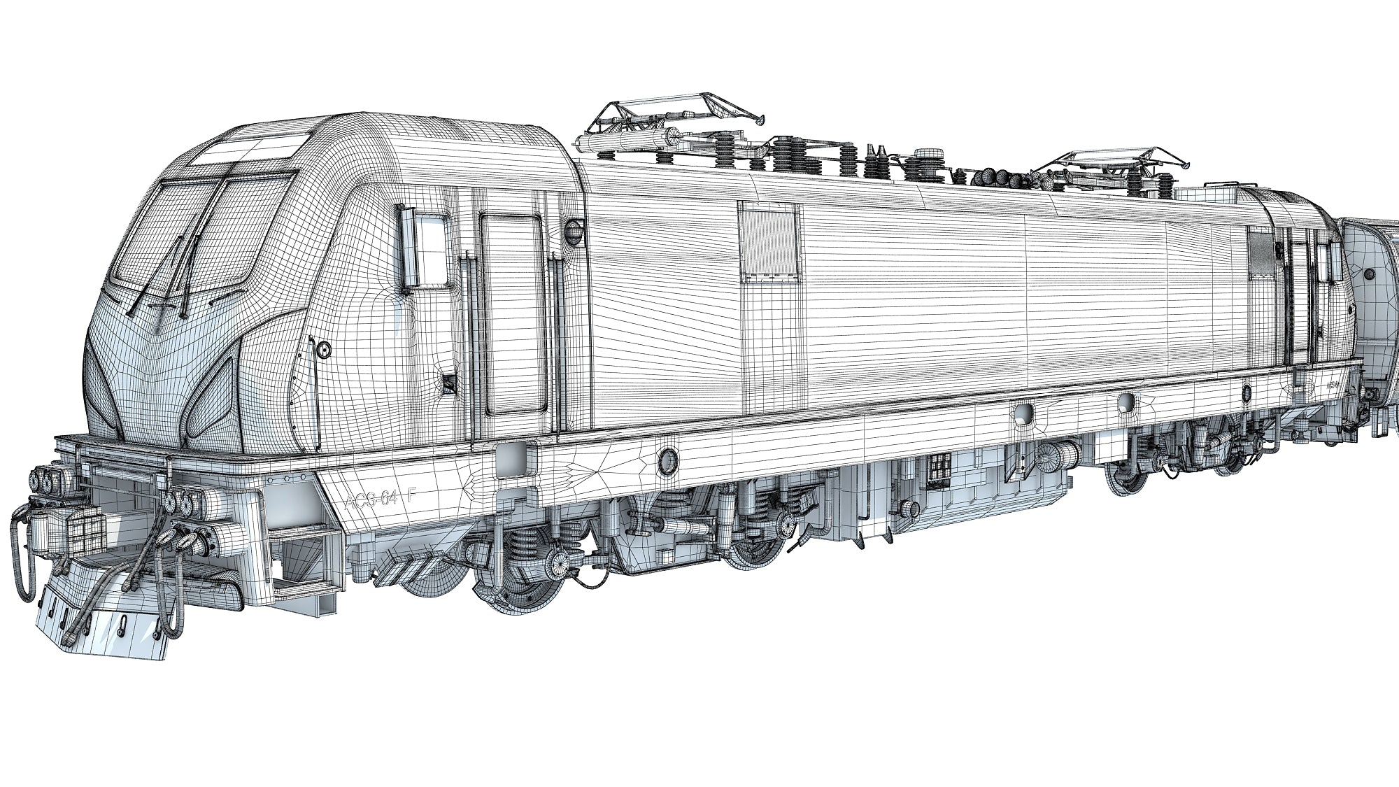 Amtrak Train 3D