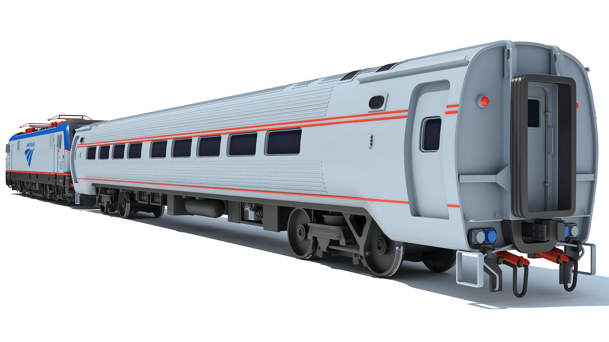 Amtrak Train 3D
