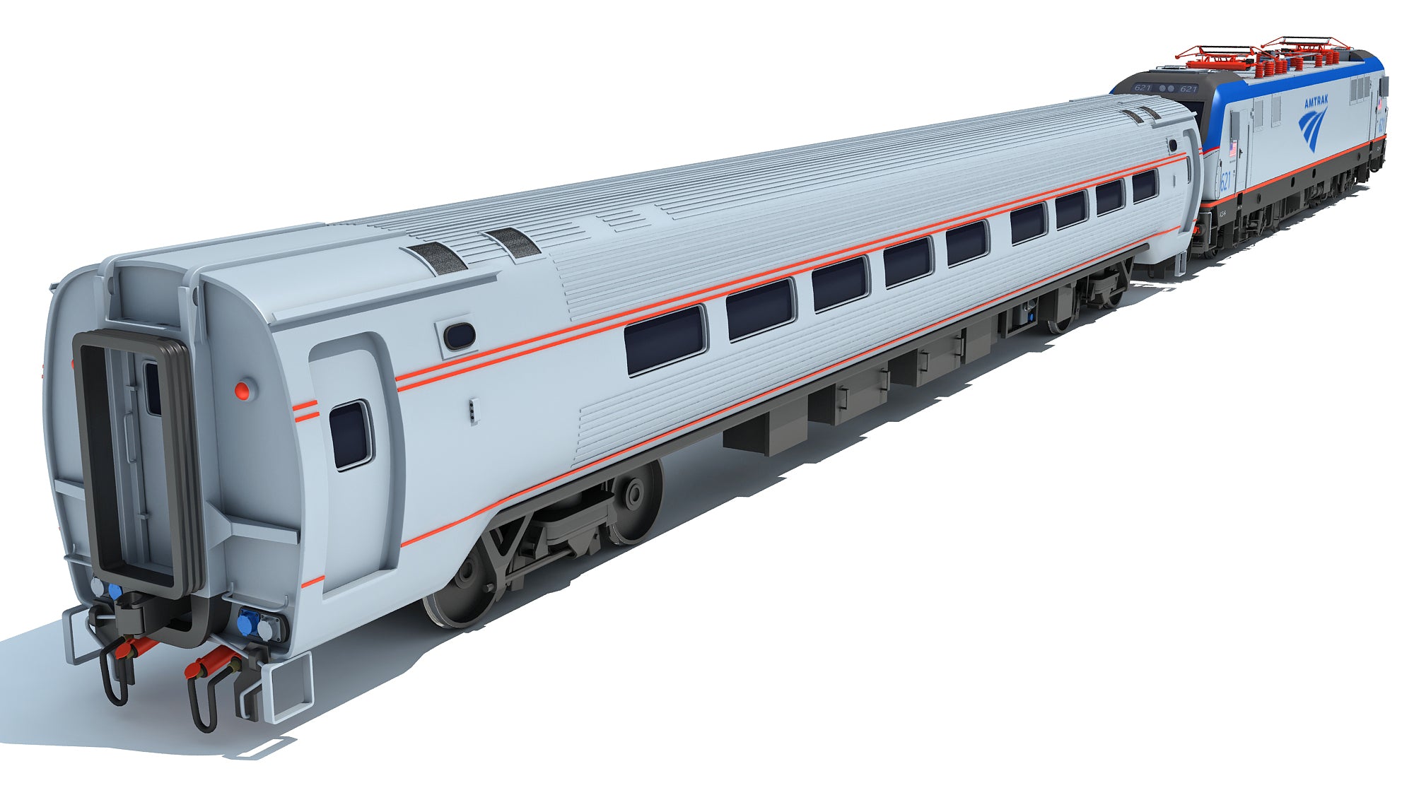 Amtrak Train 3D