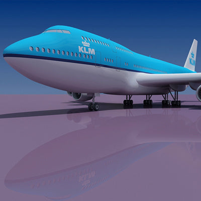 Boeing 747 with 6 Textures