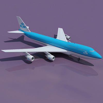 Boeing 747 3D Model with 6 Textures – 3D Horse