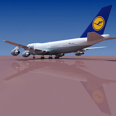 Boeing 747 3D Model with 6 Textures – 3D Horse