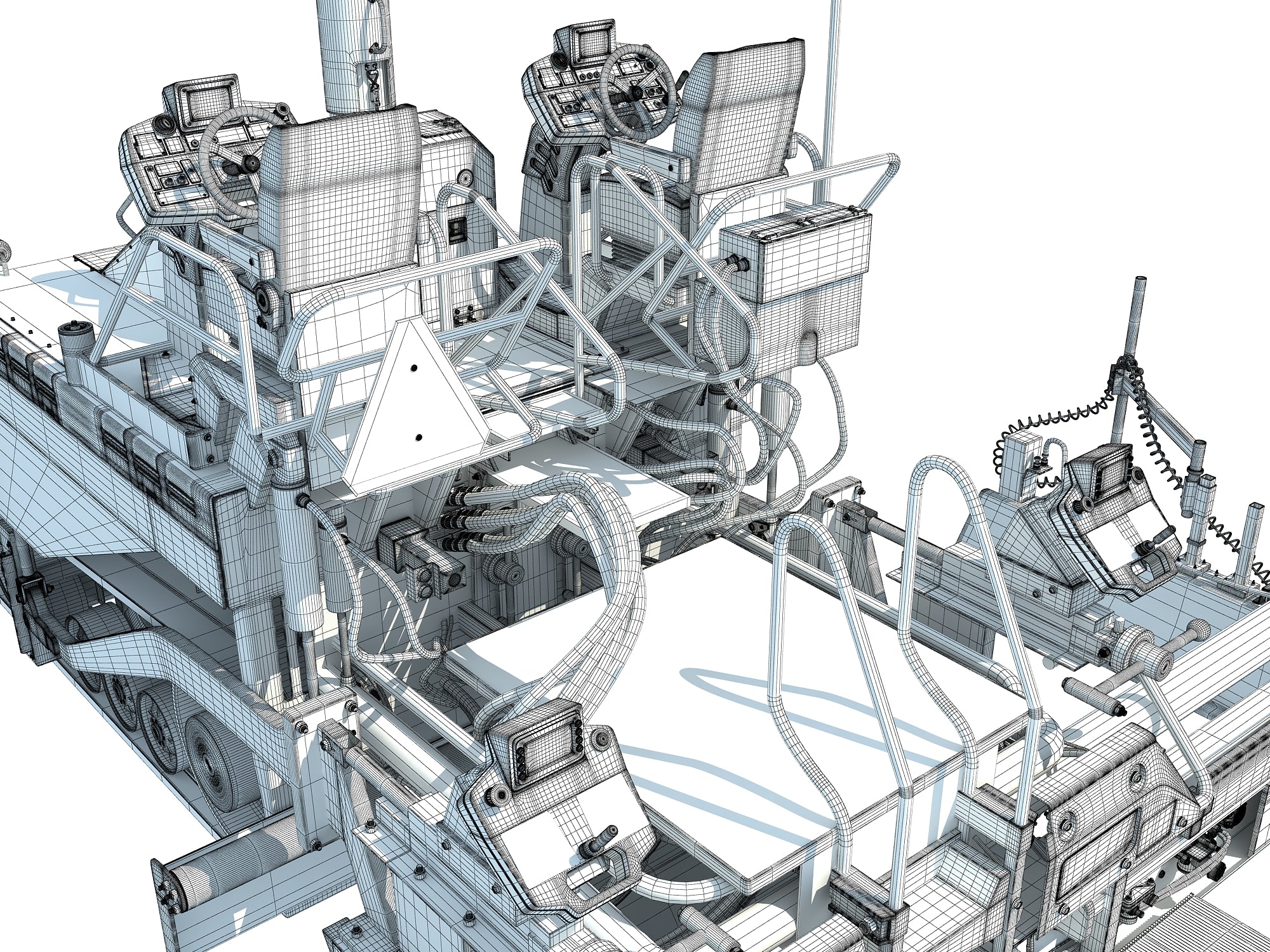 3D-Caterpillar-Asphalt-Paver-Model