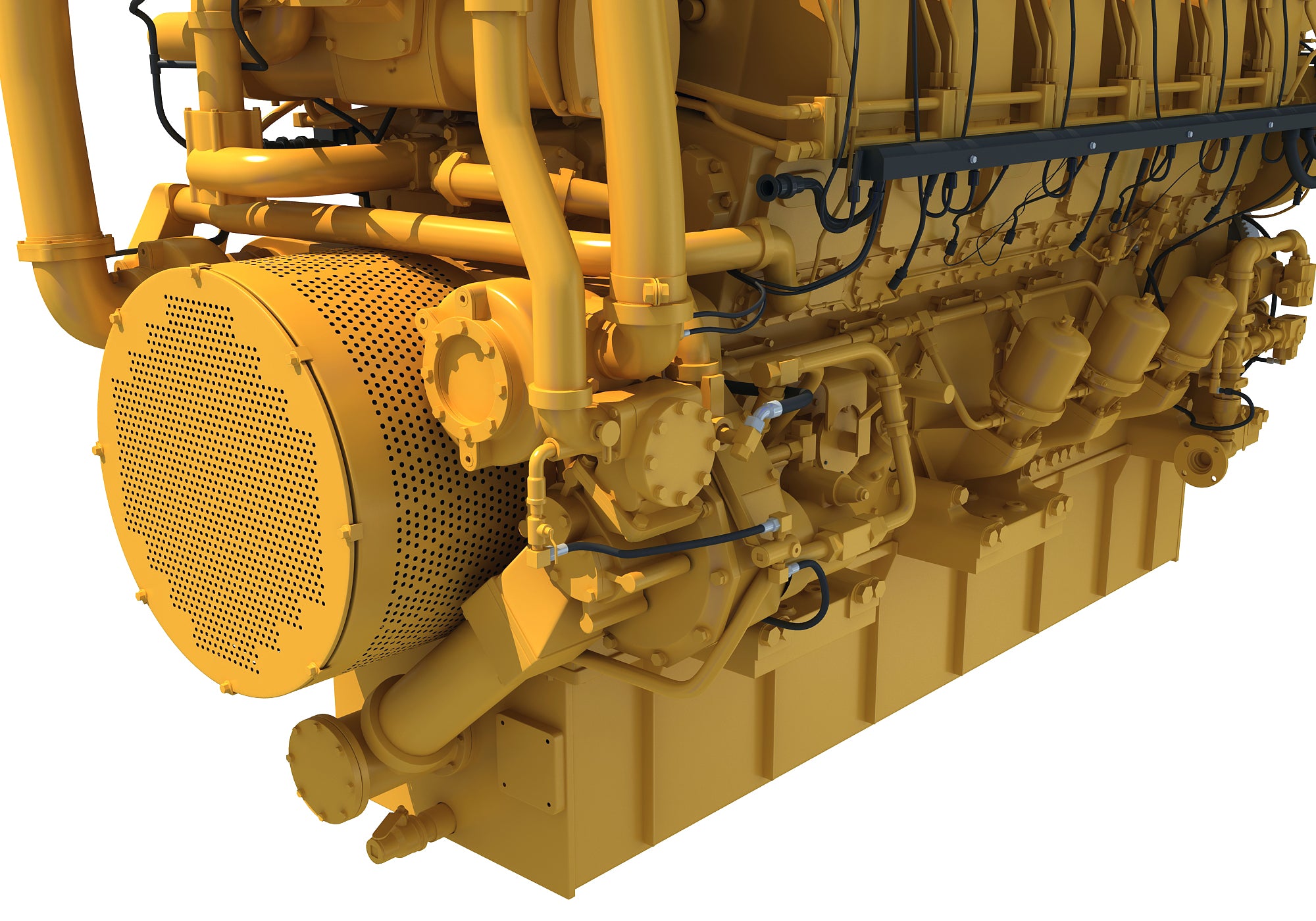 Marine Propulsion Engine 3D Model
