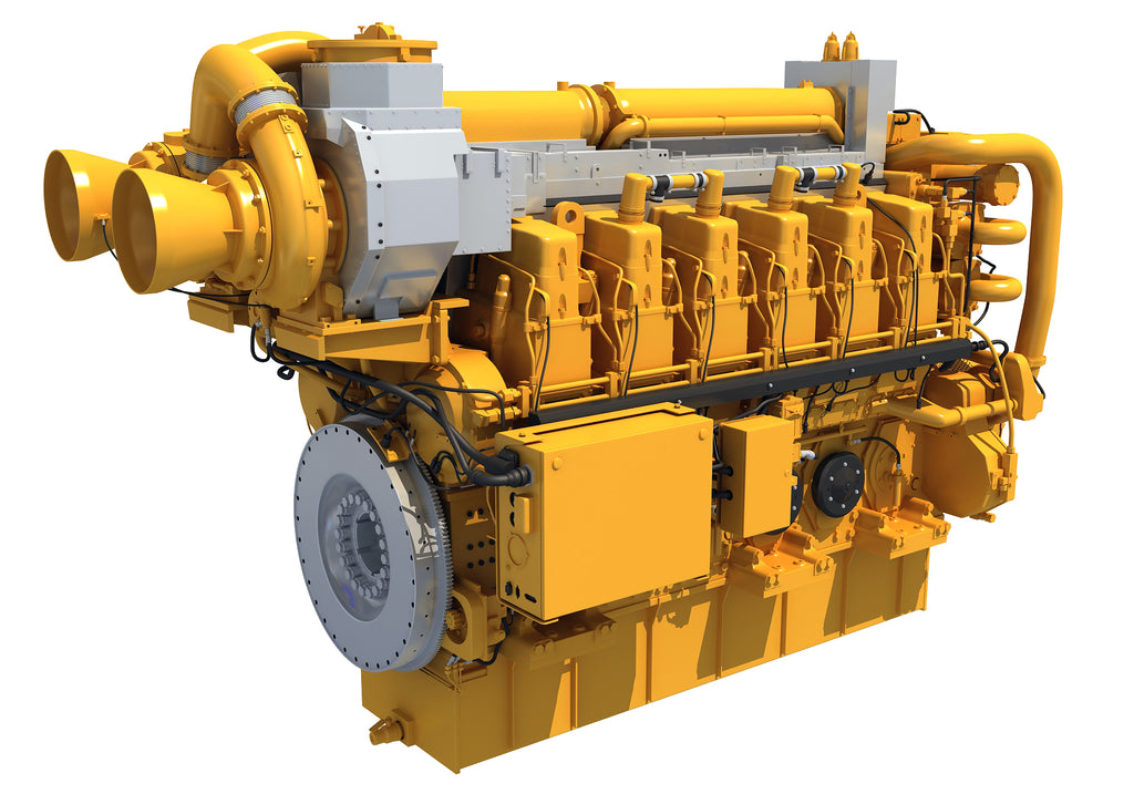 Marine Propulsion Engine 3D Model
