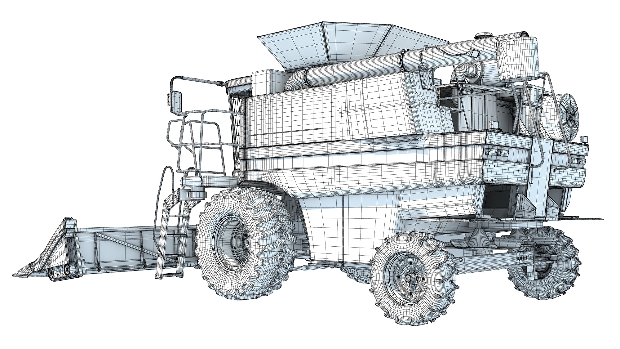 Combine Harvester Model 3D