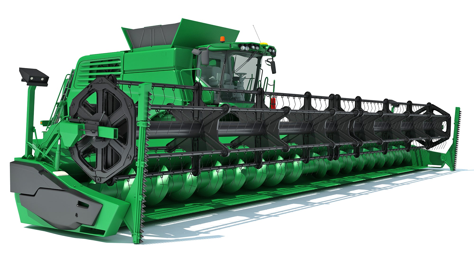 Green Combine Harvester