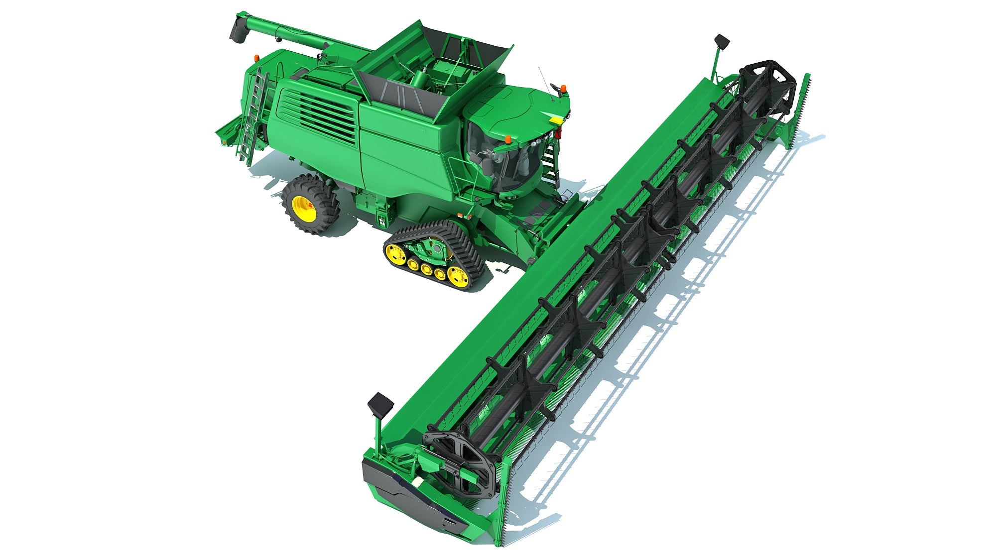 Green Combine Harvester