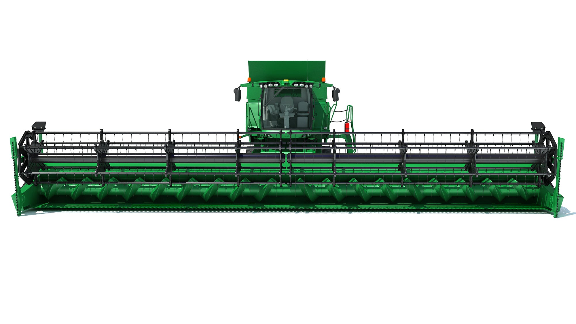 Green Combine Harvester