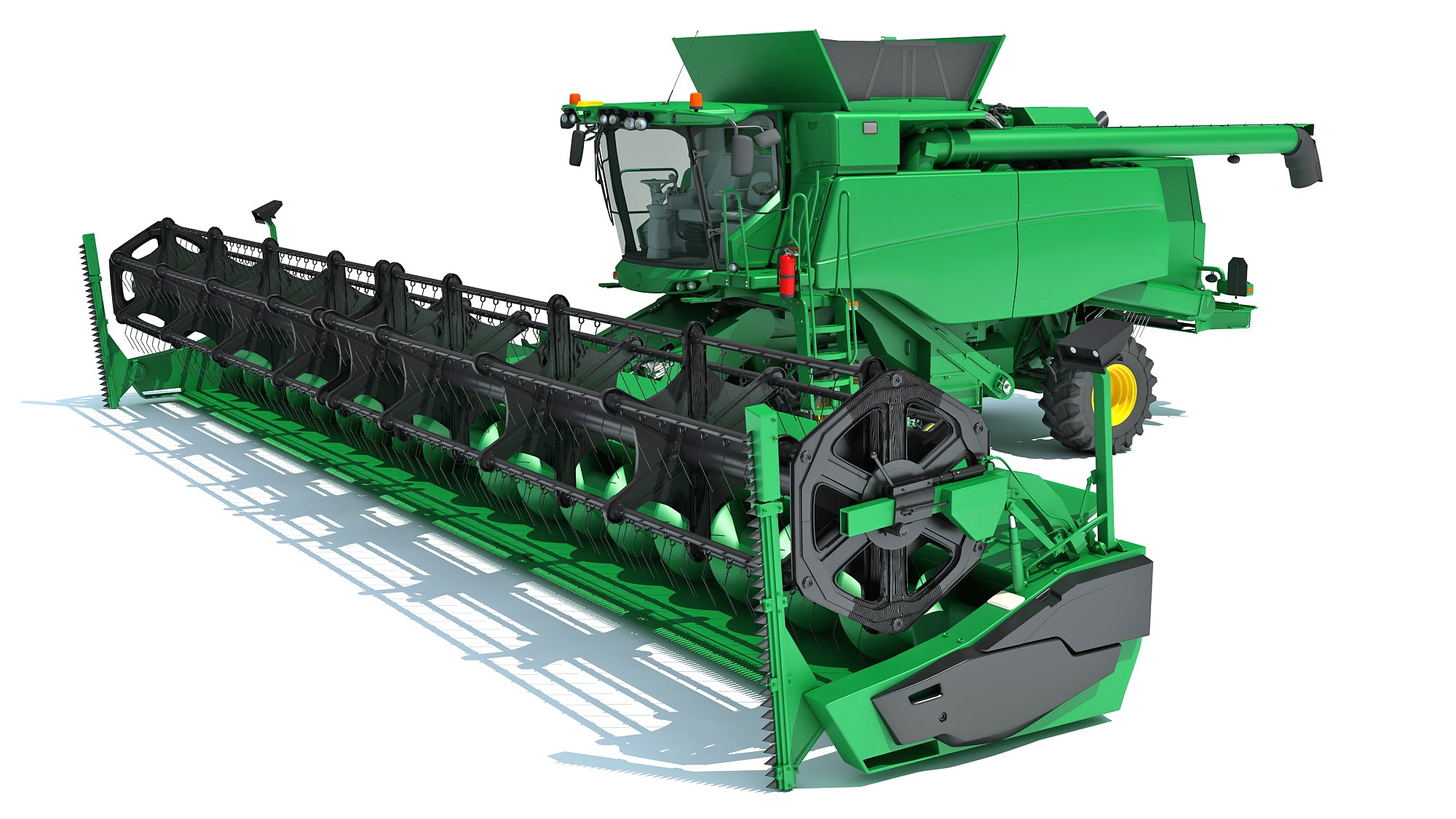 Green Combine Harvester