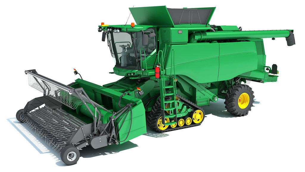 Green Combine Harvester