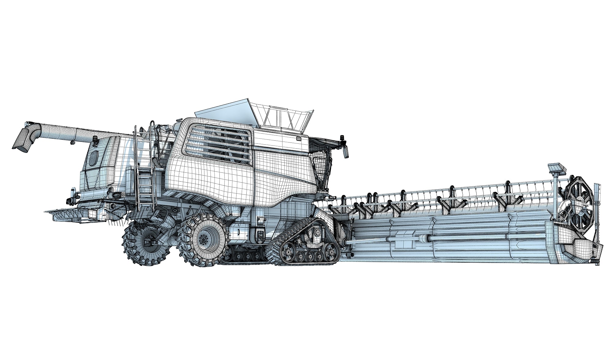 Green Combine Harvester