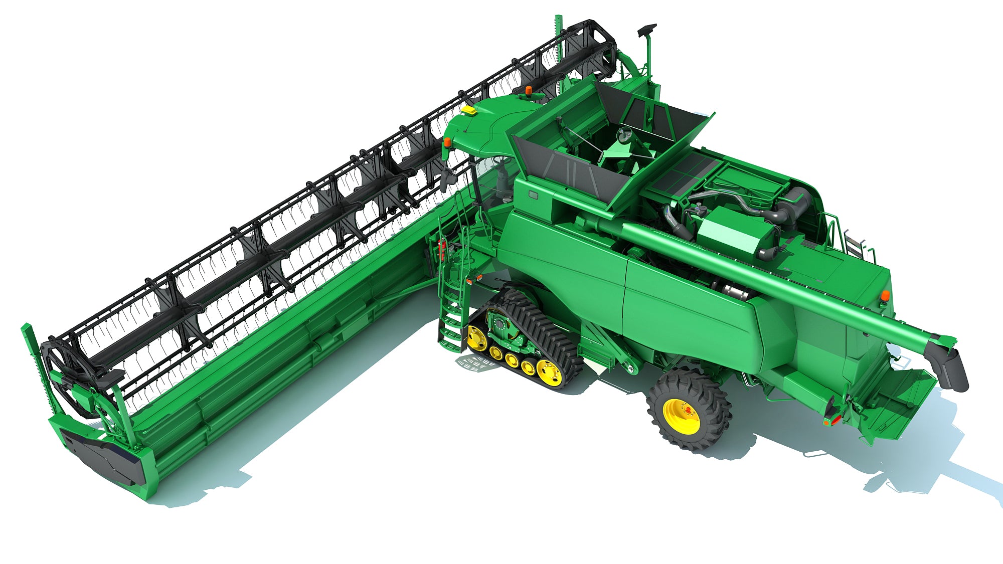 Green Combine Harvester