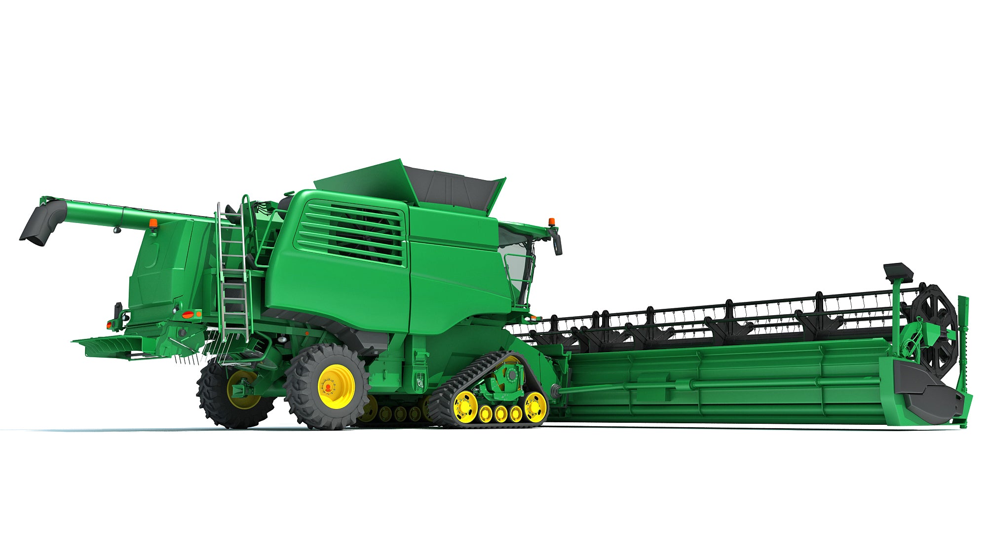 Green Combine Harvester