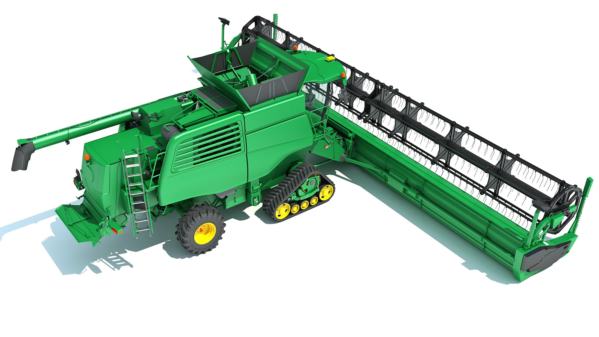 Green Combine Harvester