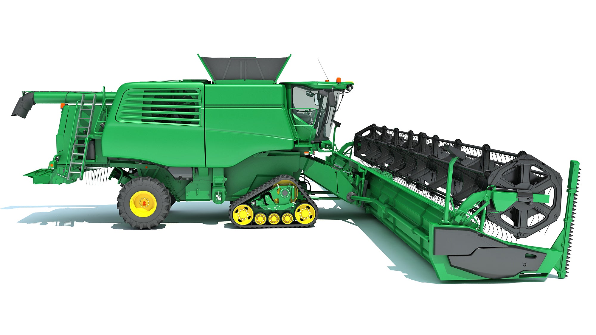 Green Combine Harvester