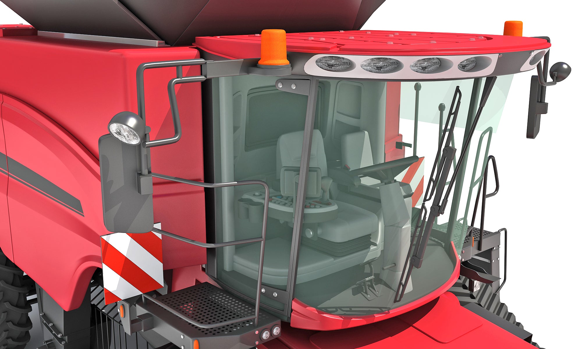 Combine Harvester 3D Model