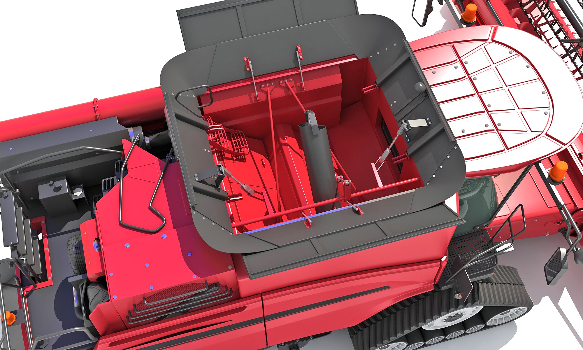 Combine Harvester 3D Model
