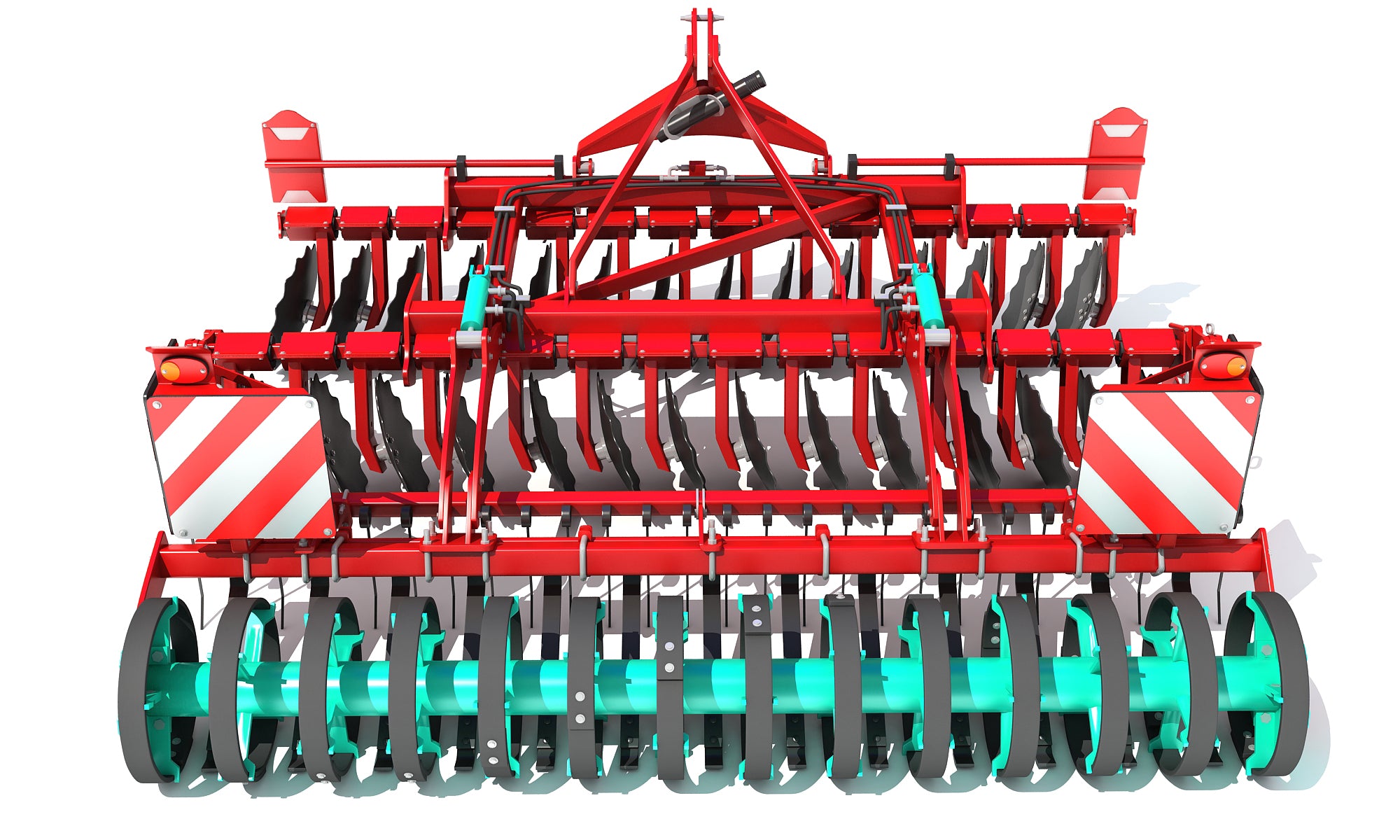 3D Compact Disc Harrow Model