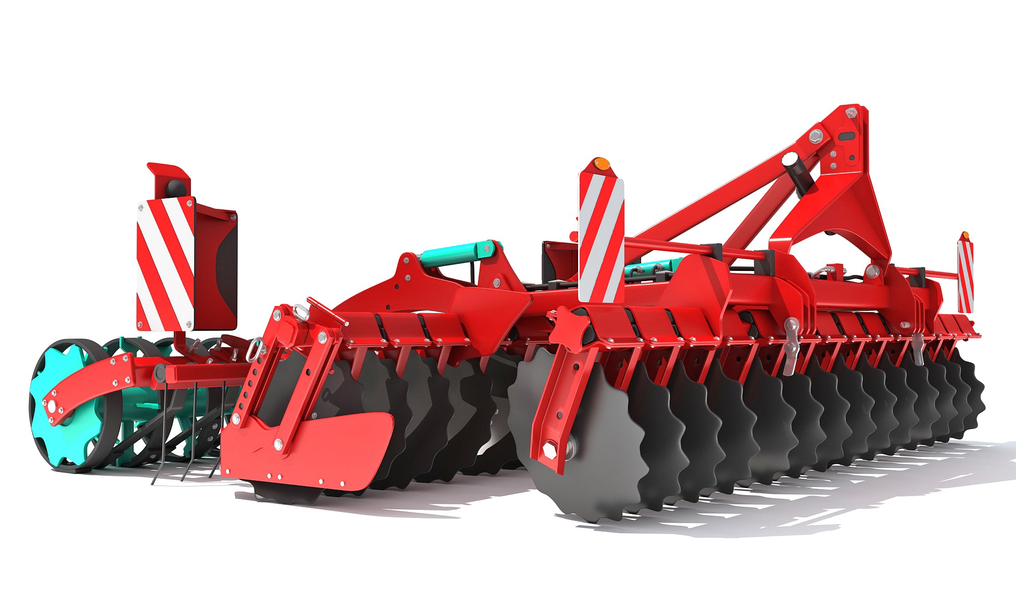 3D Compact Disc Harrow Model