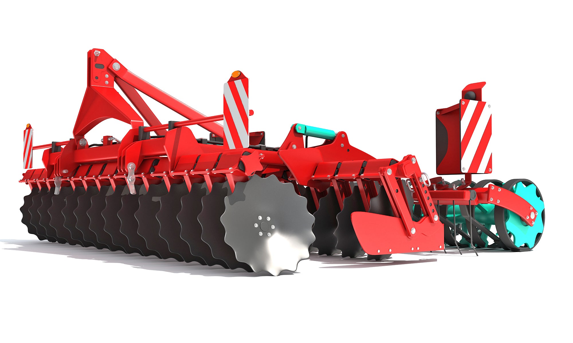 3D Compact Disc Harrow Model