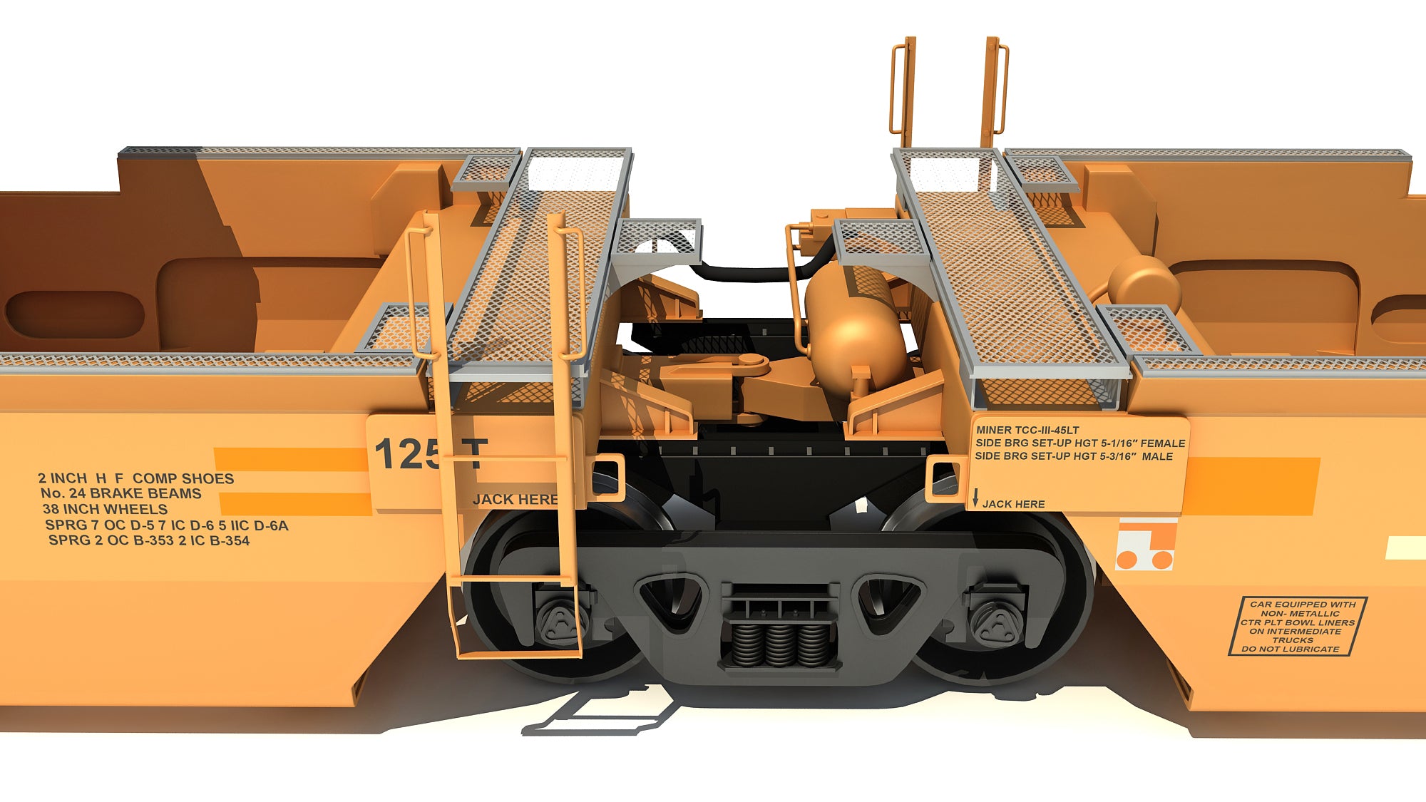 Double Stack Cars with Containers
