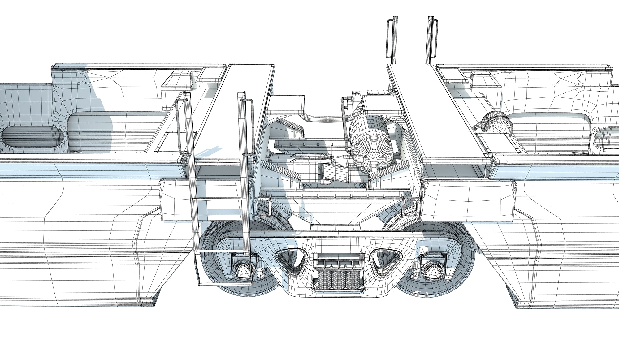 Double Stack Cars with Containers