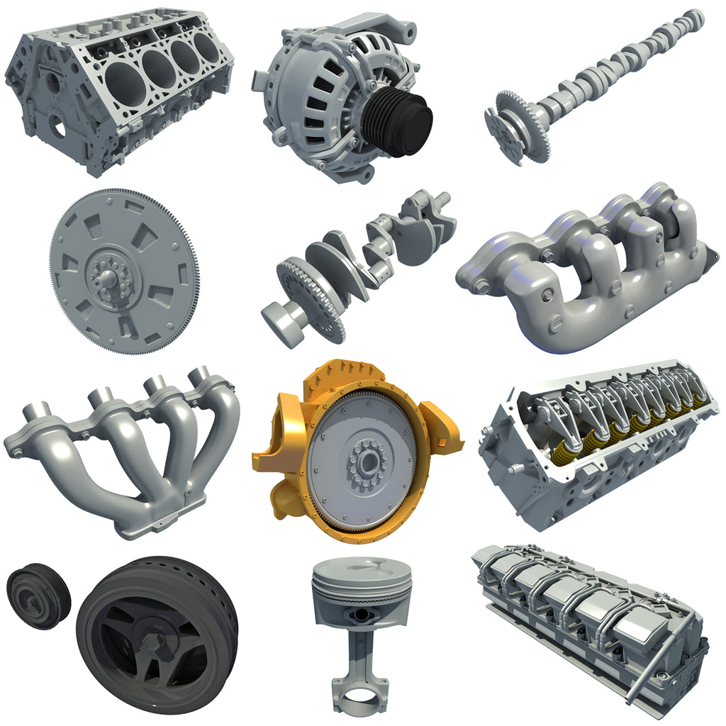 3D Engine Parts Models