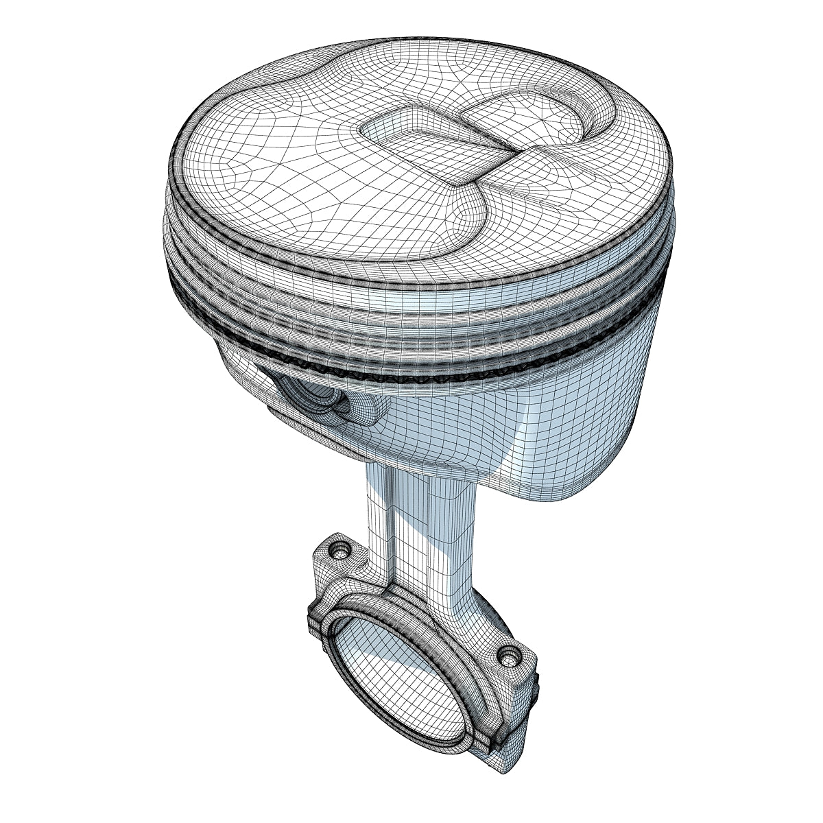 3D Engine Parts Models