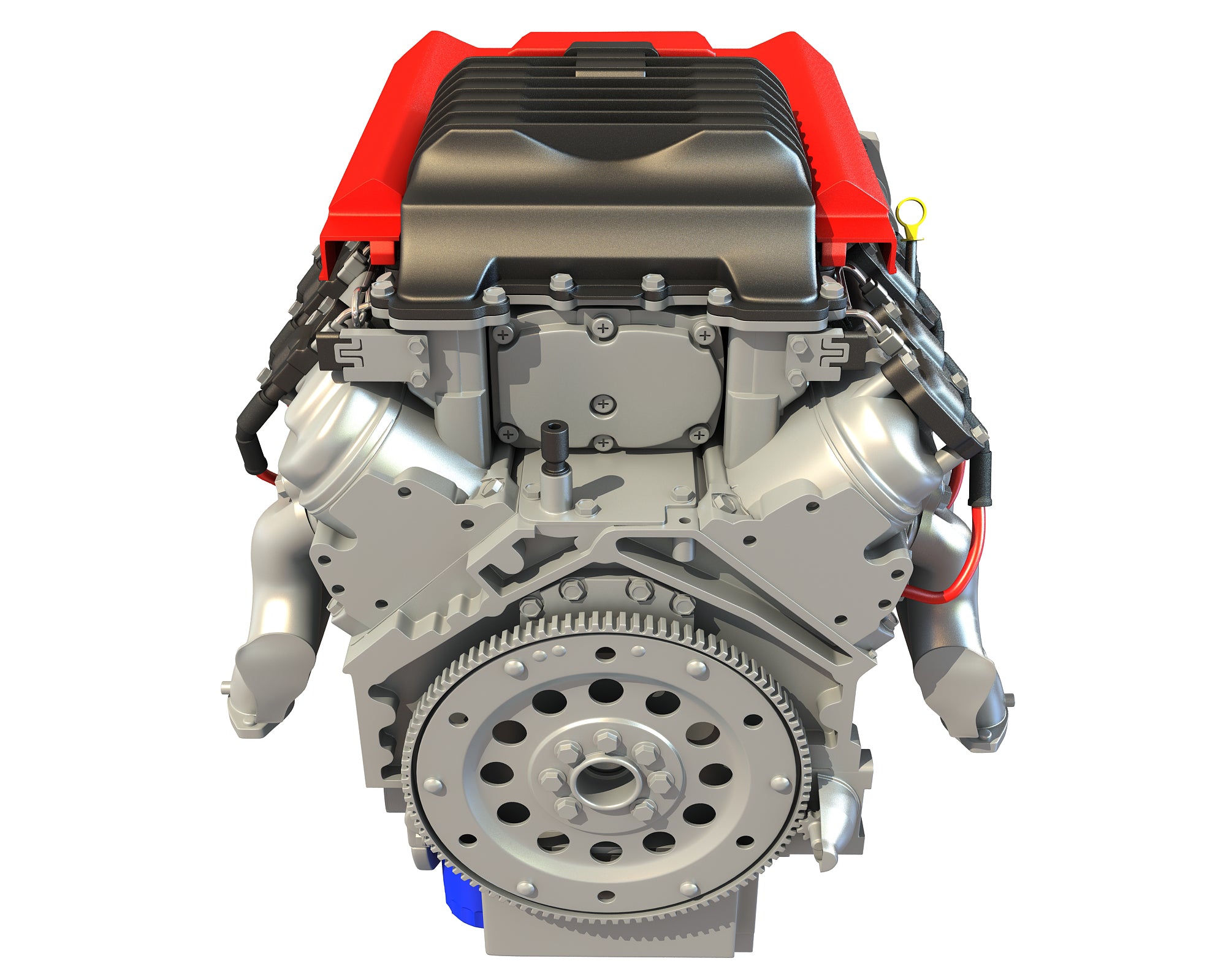 3D Models V8 Supercharged Engine