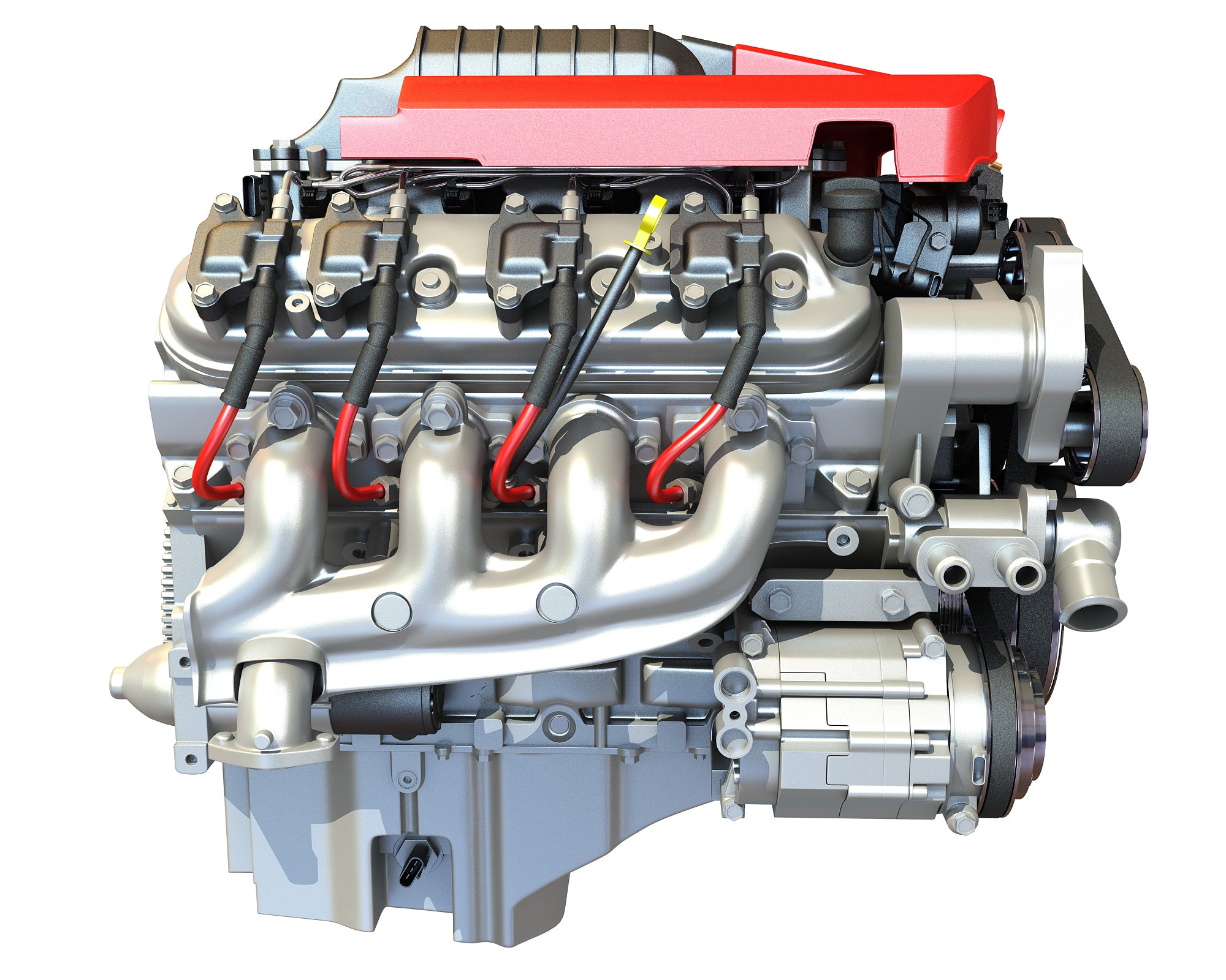 3D Models V8 Supercharged Engine