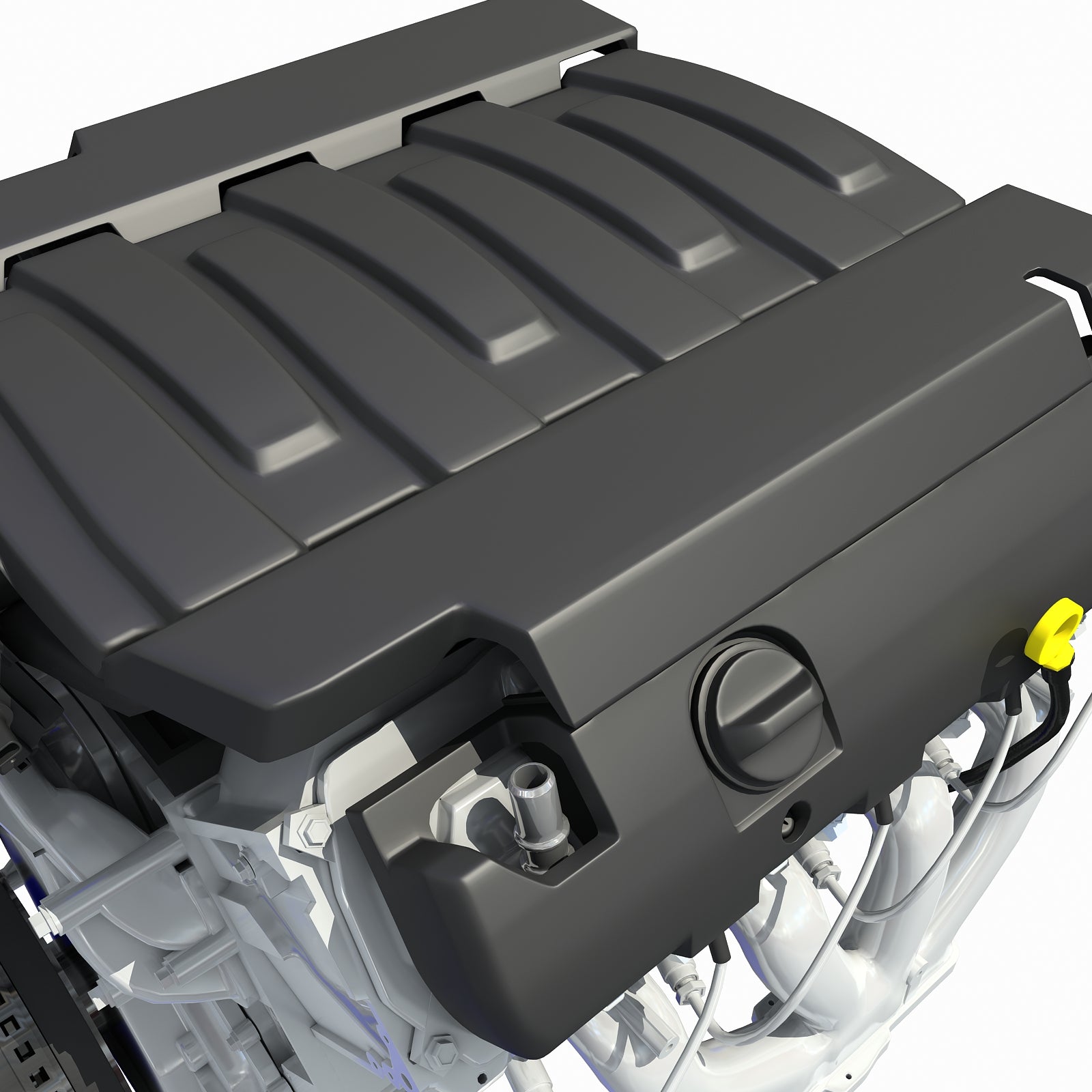 3D Models V8 Engine Light