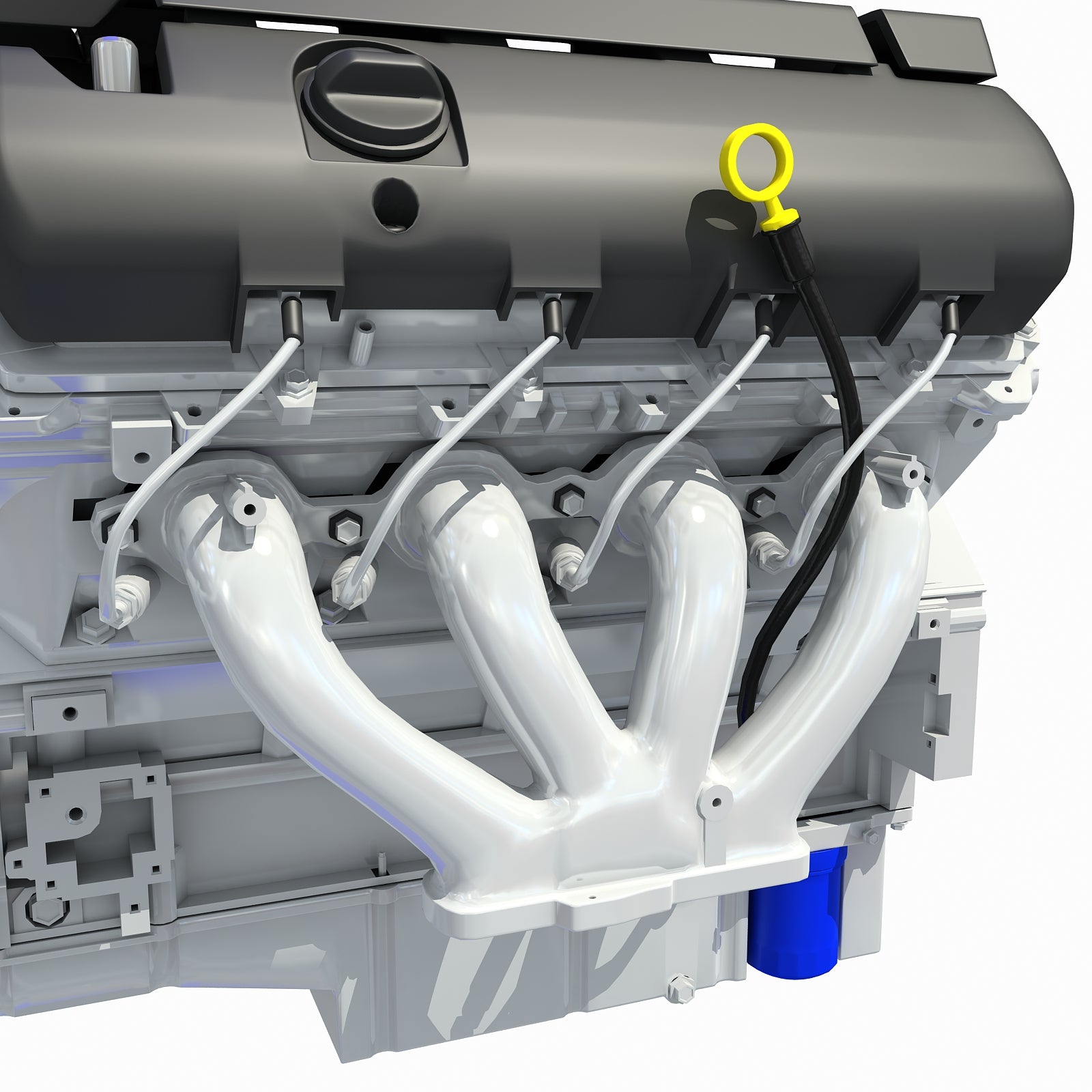 3D Models V8 Engine Light