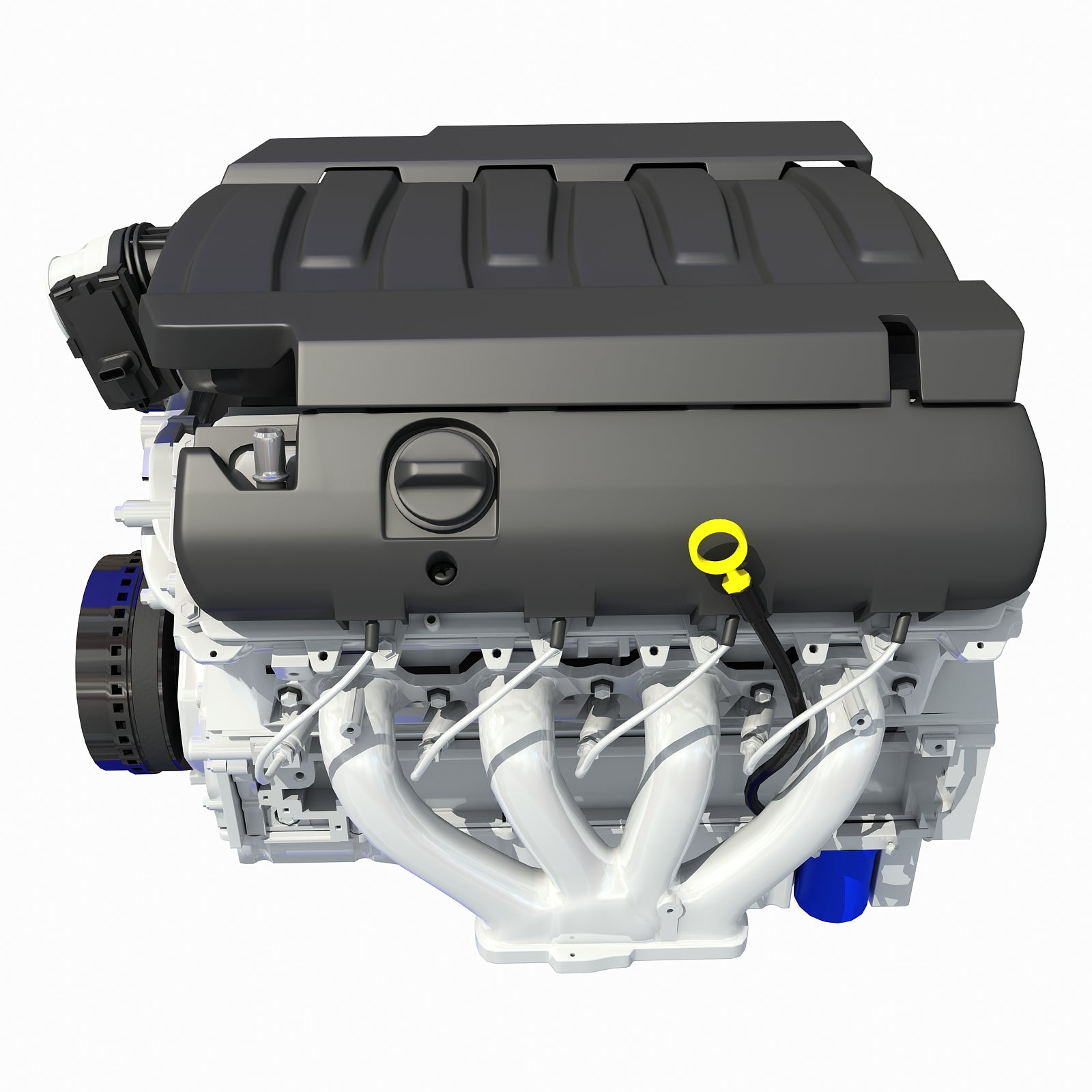 3D Models V8 Engine Light