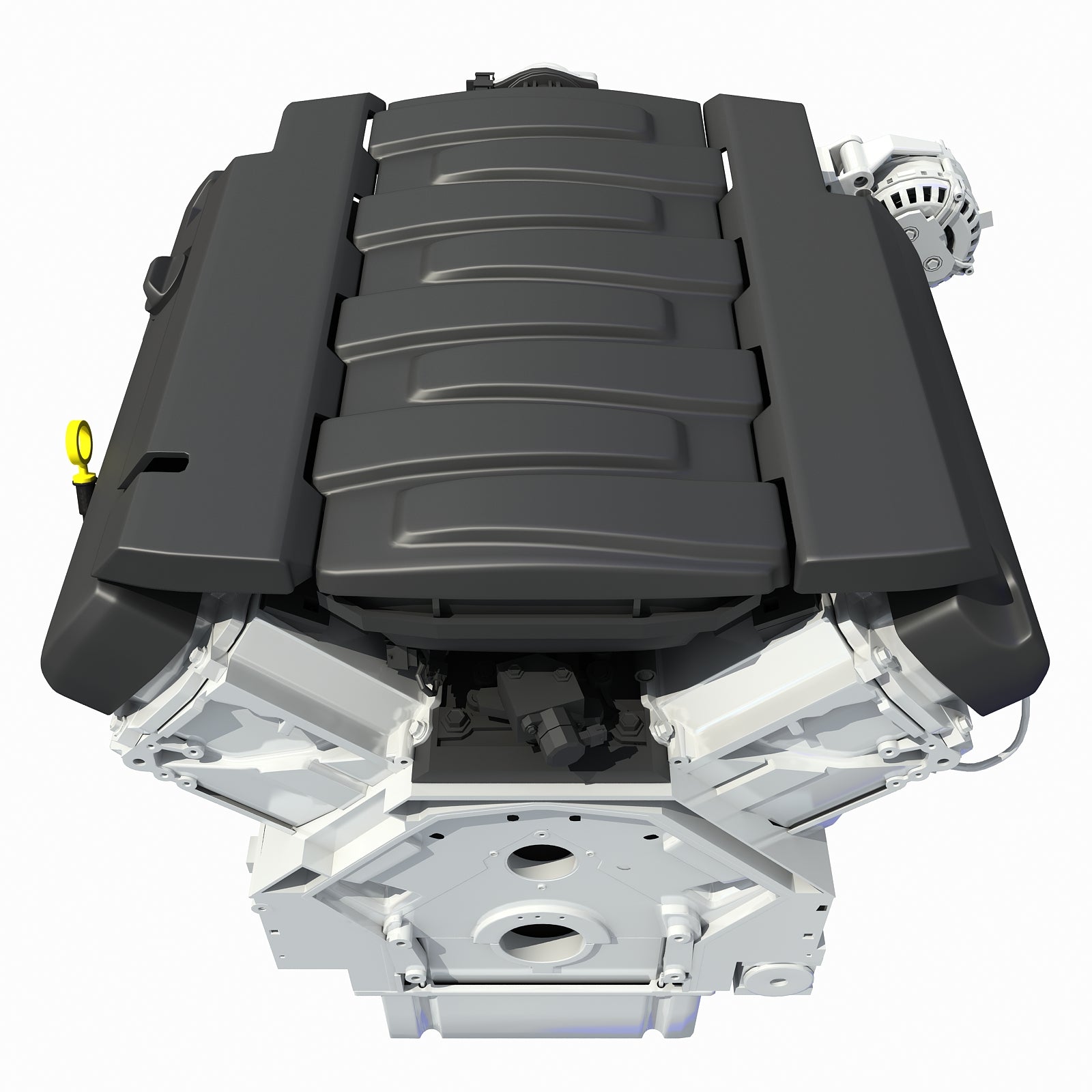 3D Models V8 Engine Light