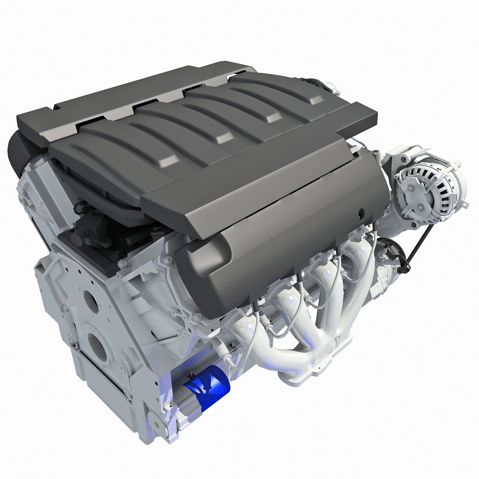 3D Models V8 Engine Light