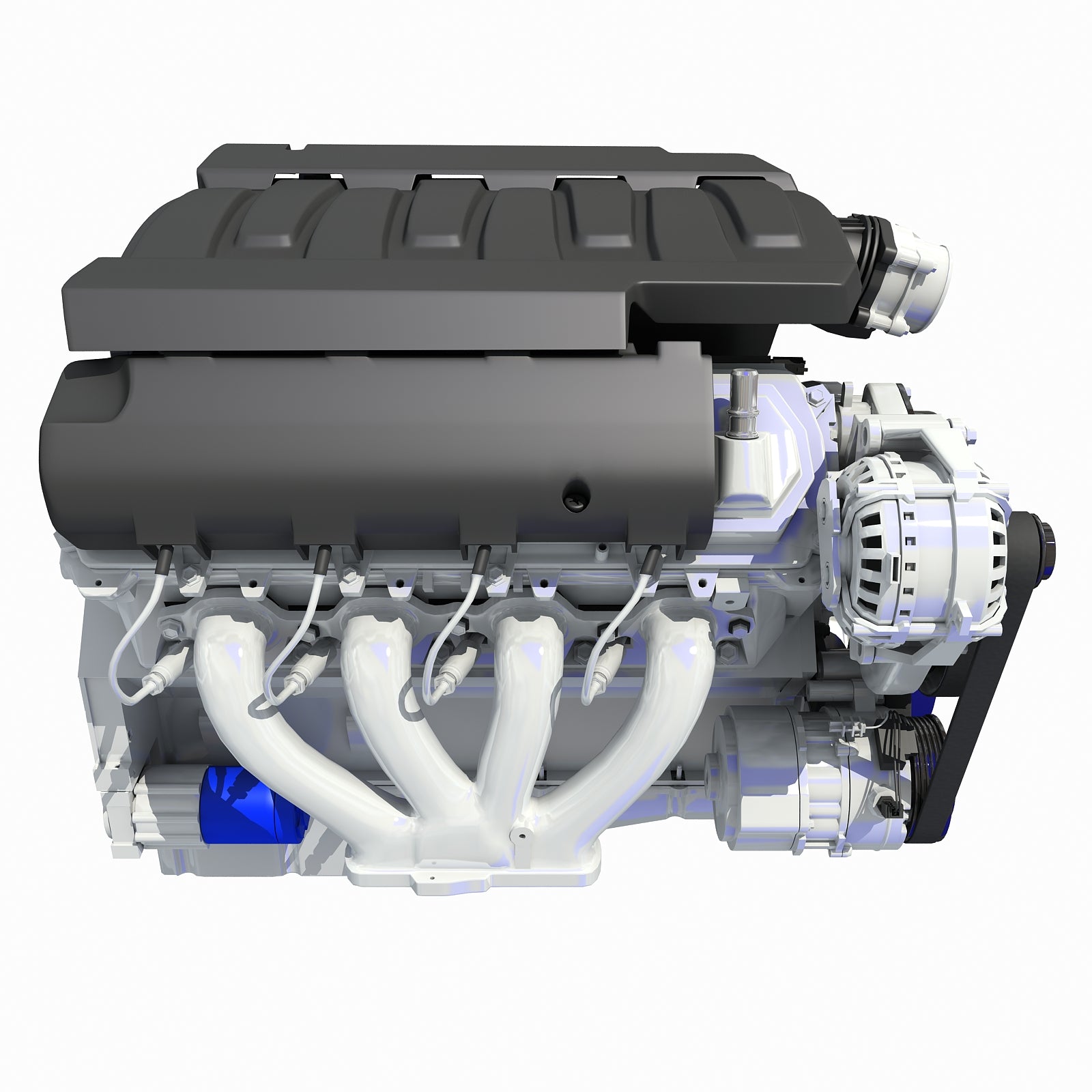 3D Models V8 Engine Light
