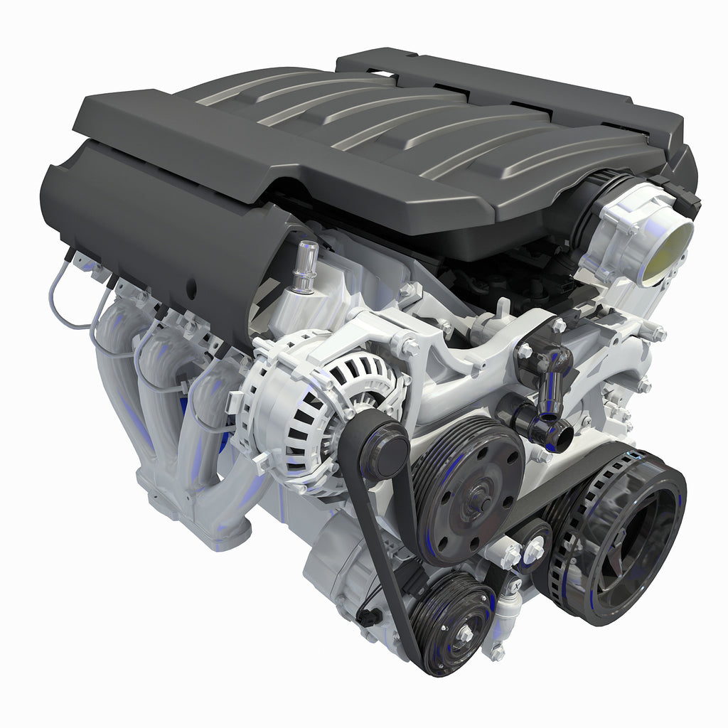 V8 Engine Light Version 3D Models
