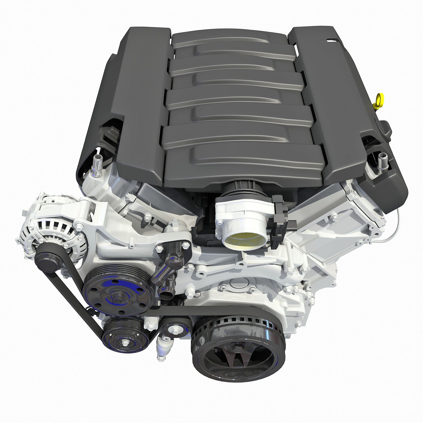 3D Models V8 Engine Light