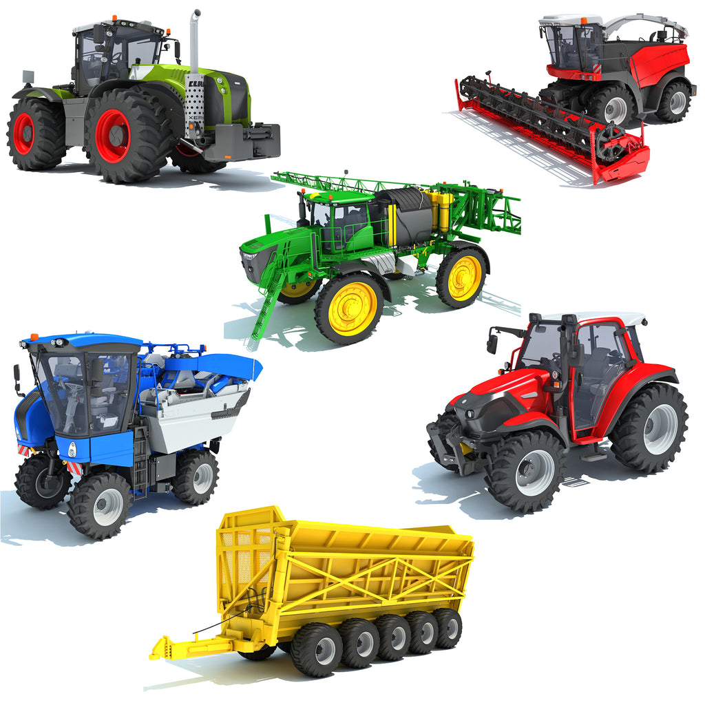 Farm Equipment Collection 3D Models