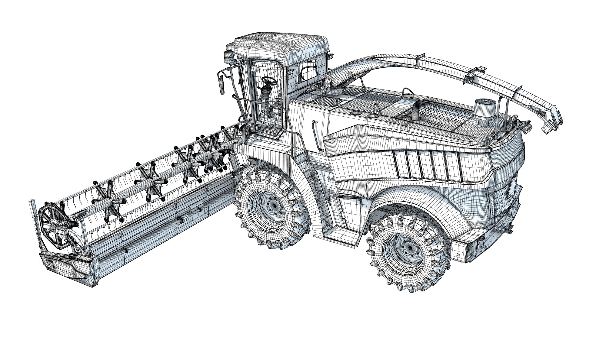 3D Combine Harvester