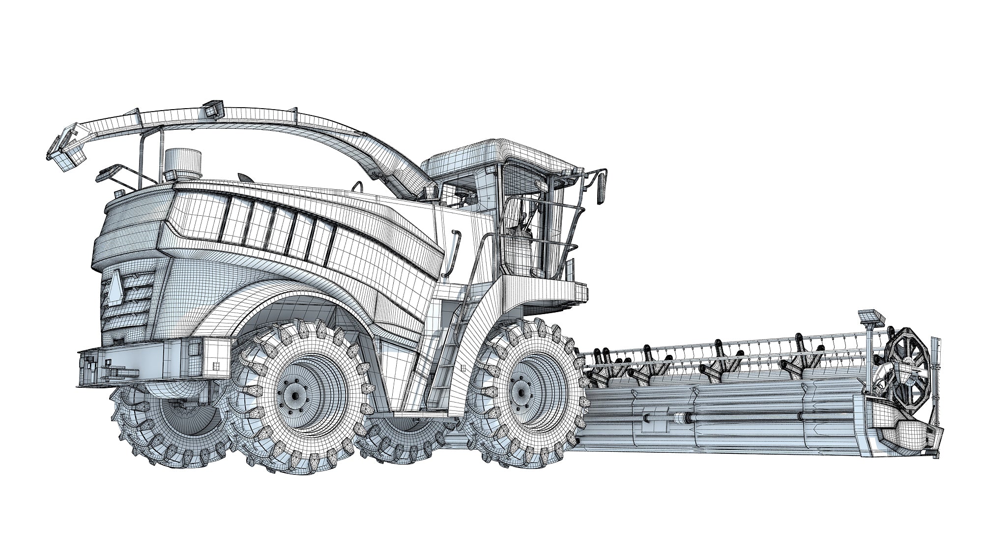3D Combine Harvester