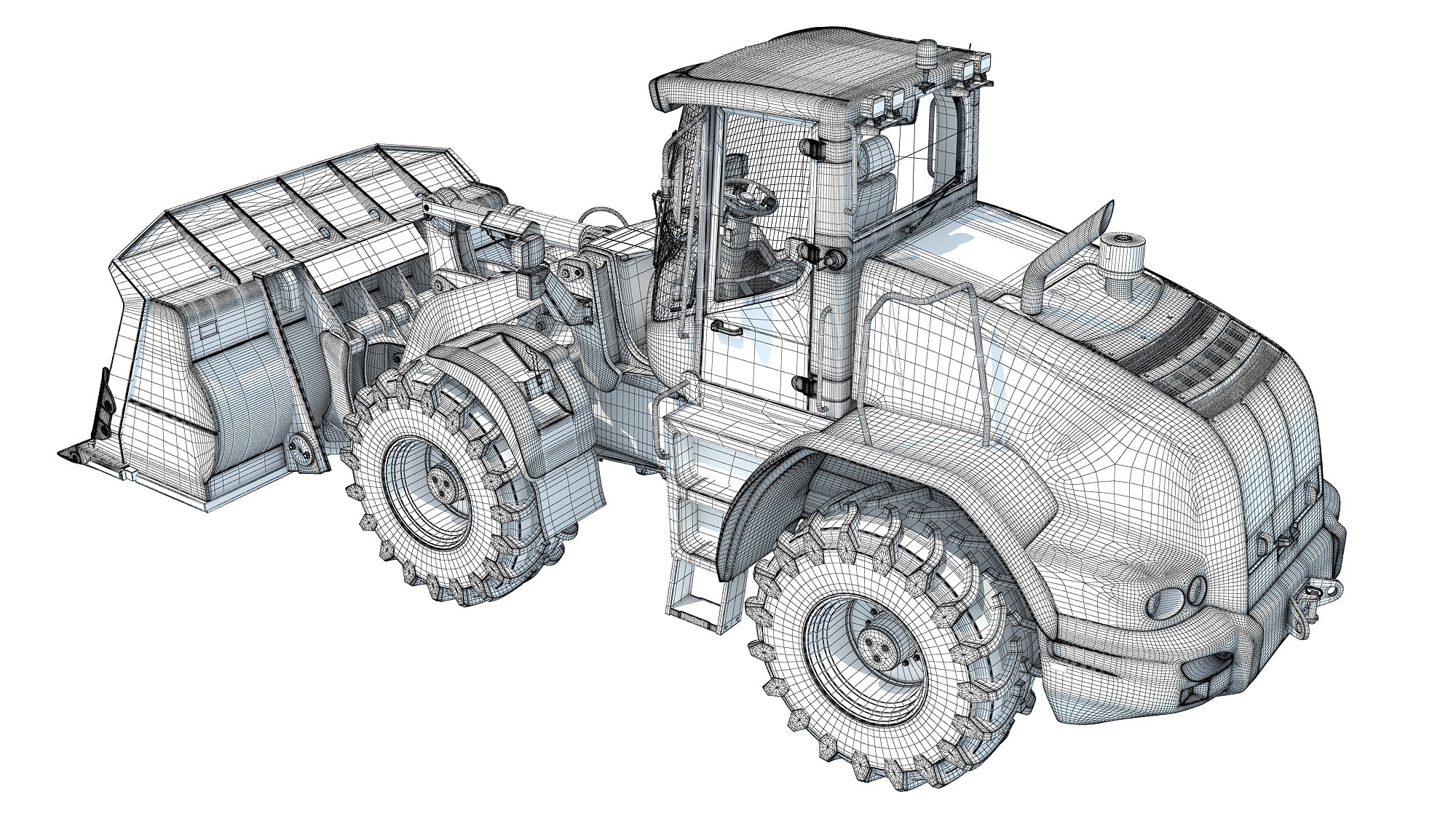 Wheel Loader 3D Model